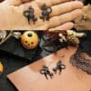 Halloween Scary Spooky Black Cat Dangle Earring - Image 2