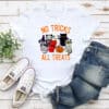 No Tricks All Treat Kittys Standard Tee White