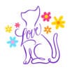 Loving Cat Flowers Sweatshirt White - Image 2