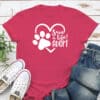 Save A Life Adopt! Standard Tee Hot Pink
