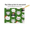 FREE Kitties Christmas Shopping Travel Shoulder Bag- Folding Grocery Tote Pouch Bag - Image 2