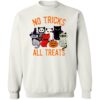 No Tricks All Treat Kittys Sweatshirt White
