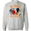 No Tricks All Treat Kittys Sweatshirt Heather Grey