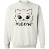 Kitty Meow Sweatshirt White