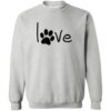 Simply Love Paw Sweatshirt Heather Grey