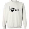 Simply Love Paw Sweatshirt White
