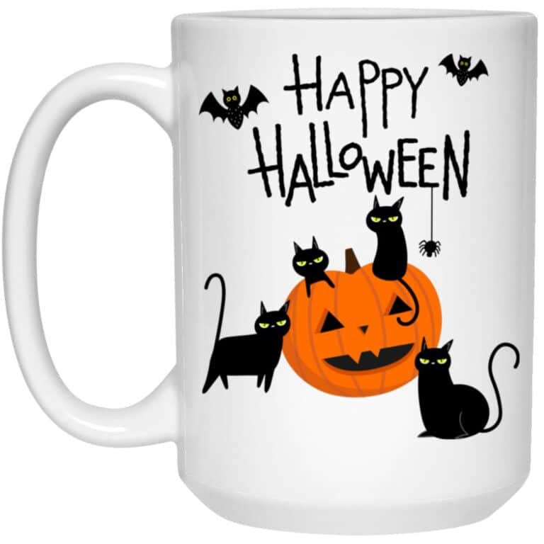 Happy Halloween Kitties 15oz Mug