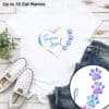 Forever Loved Cat Memorial Personalized (Up to 10 Cat Names) Standard Tee White