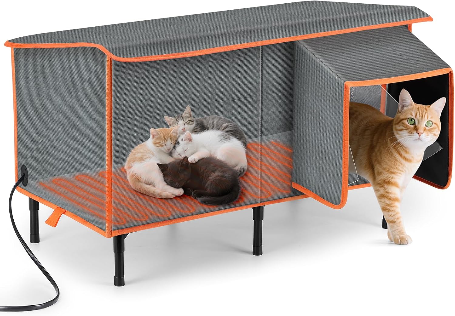 SIWA MARY Heated Cat House for Outside