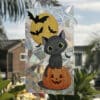 Halloween Pumpkin Cat Window Cling ☀️ Sun Catcher- Non-Adhesive Vinyl Window Clings, Decorative Decals for Glass Windows & Doors, Reusable - Image 2