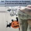 Happy Halloween Black Cats Window ☀️ Sun Catcher- Non-Adhesive Vinyl Window Clings, Decorative Decals for Glass Windows & Doors, Reusable☀️ - Image 4