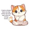 Purrfect Start - Dream That One Way Every Cat Born Has a Kind & Loving Home Sweatshirt WHITE - Image 2
