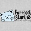 Purrfect Start - Hello Sweet Kitty Standard Tee Heather Grey - Saving The Tiniest Lives - Image 2