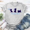 Purrfect Start - Kitties & Butterflies Standard Tee Heather Grey