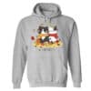 Love Fall Cats Hoodie Grey