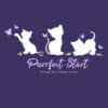 Purrfect Start - Kitties & Butterflies Standard Tee Purple - Image 2