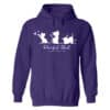 Purrfect Start - Kitties & Butterflies Hoodie Purple