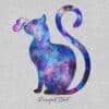 Purrfect Start - Artisan Kitty & Butterfly Standard Tee Heather Grey - Image 2