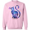 Purrfect Start - Artisan Kitty & Butterfly Sweatshirt Pink
