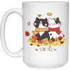 Love Fall Cats 15oz Mug Super Deal $7.99