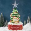 My Christmas Wish Is A Forever Home For Every Cat- Hand Crafted Light Up Resin Christmas Tree - Image 15
