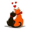 Pawdorable Love Cats Standard Tee White - Image 2