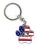 USA Paw Flag Paw Keychain- Helps Feed Shelter Cats In Need