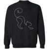 Purr Play Kitty Stretch Sweatshirt Black