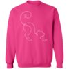 Purr Play Kitty Stretch Sweatshirt Hot Pink
