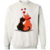 Pawdorable Love Cats Sweatshirt White