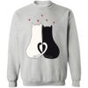 Purrrfect Love Cats Sweatshirt Heather Grey
