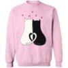 Purrrfect Love Cats Sweatshirt Pink