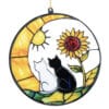 Two Cats on Crescent Moon Suncatcher– Handcrafted Acrylic Window Ornament- Helps Feed Hungry Shelter Cats in Need - Image 7