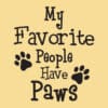 My Favorite People Have Paws ! Standard Tee Yellow - Image 2