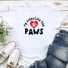 My Valentine has PAWS ! Standard Tee White