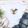 Winking Cutie Kitty Standard Tee White