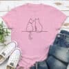 My Best Friend & Me Cat Standard Tee Light Pink