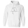 My Best Friend & Me Cat Hoodie White