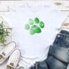 Lucky Of The Green Paw ! Standard Tee White