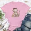 Mommy Cat & Kitty Standard Tee Light Pink