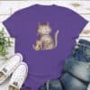 Mommy Cat & Kitty Standard Tee Purple