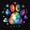 Paws Of Love Standard Tee Black - Image 2