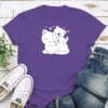 Kitty Loves Mom Cat Standard Tee Purple