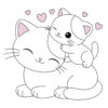 Kitty Loves Mom Cat Standard Tee White - Image 2