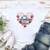 My Valentine Has Paws with Hearts Standard Tee White