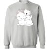 Kitty Loves Mom Cat Sweatshirt Heather Grey