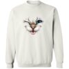 Winking Cutie Kitty Sweatshirt White