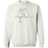 My Best Friend & Me Cat Sweatshirt White