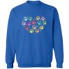Pretty Paw Heart Sweatshirt Royal Blue