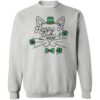Happy St Paddy’s Cat Sweatshirt Heather Grey